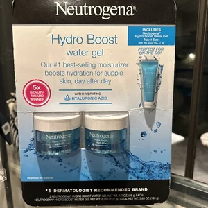 2X  Neutrogena Hydro Boost Hyaluronic Acid Night Pressed Serum 1.7oz + Travel Sz - Picture 1 of 4