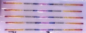 7.53CT 2.5MM 1LINE PRINCESS CUT 100% NATURAL MULTI COLOR SAPPHIRE LOOSE GEMSTONE - Picture 1 of 2