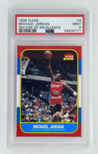 1996-97 Fleer Decade of Excellence #4 Michael Jordan PSA 9