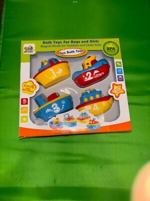Juguetes de baño para niños y niñas - Juego de bote magnético para niños pequeños y niños - Diversión y educación... Foto 1 de 4
