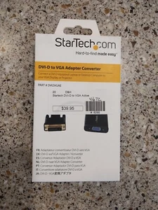 STARTECH.COM DVI2VGAE DVI-D to VGA ACTIVE ADAPTER CONVERTER CABLE 1920 X 1200 - Picture 1 of 2