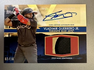 2022 Topps Update Vladimir Guerrero Jr. 02/10 Red All-Star Stitches Patch Auto - Bild 1 von 2