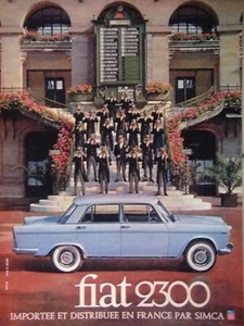 PUBLICITÉ DE PRESSE 1961 FIAT 2300 IMPORTEE ET DISTRIBUEE EN FRANCE PAR SIMCA - Imagen 1 de 1