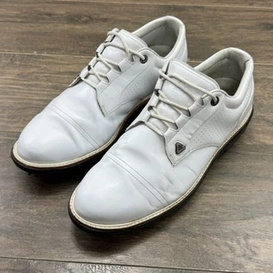 Zapatos de golf Cuater by Travis Mathew para hombre 11,5 The Legend cuero blanco 4MR214 - Imagen 1 de 10