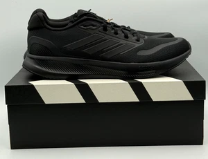 Adidas RunFalcon 5 Shoes Mens Black Running JH5184 - Picture 1 of 9