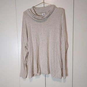 CAbi Womens Sawyer Cowl Neck Long Sleeve Top Size Med Cream - Picture 1 of 6