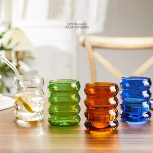 AU Cup (Clear 320Ml) Living Room Drinks Tea Cup Round Glass Juice Mu - Picture 1 of 12