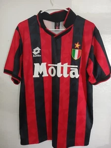 1993/94 Motta Shirt retro Vintage Lotto Home Jersey Maldini - Picture 1 of 5