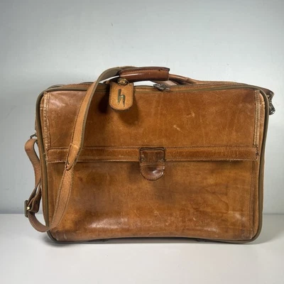 VTG Hartmann Belting Leather Briefcase Brown Messenger Laptop Bag Lawyer Doctor - Image 1 of 4