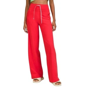 Lululemon Women’s Throwback Still Pant in Carnation Red Size 2 - Picture 1 of 9
