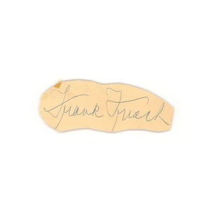 Frank Frisch Schnitt Autogramm (Spencer Ross LOA) - Bild 1 von 1