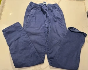 Mini Boden chino blu navy ragazzo taglia 9 anni pull on elastico in vita pantaloni coulisse - Foto 1 di 4