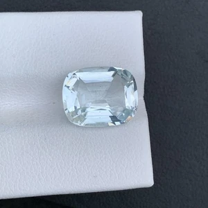 6 CT Natural Aquamarine Cushion Shape Loose Gemstone From Skardu Pakistan - Picture 1 of 9