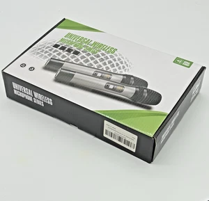 Wolfun Dual UHF Wireless Handheld Microphone System, NEW - Picture 1 of 10