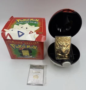 Pokemon Togepi 23k Gold Plated Trading Card Burger King Promo Vintage 1999 - Picture 1 of 5