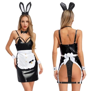 Women Sexy Lingerie Dress Sweet Bunny Girl Costumes Rabbit Maid Cosplay Uniforms - Picture 1 of 21