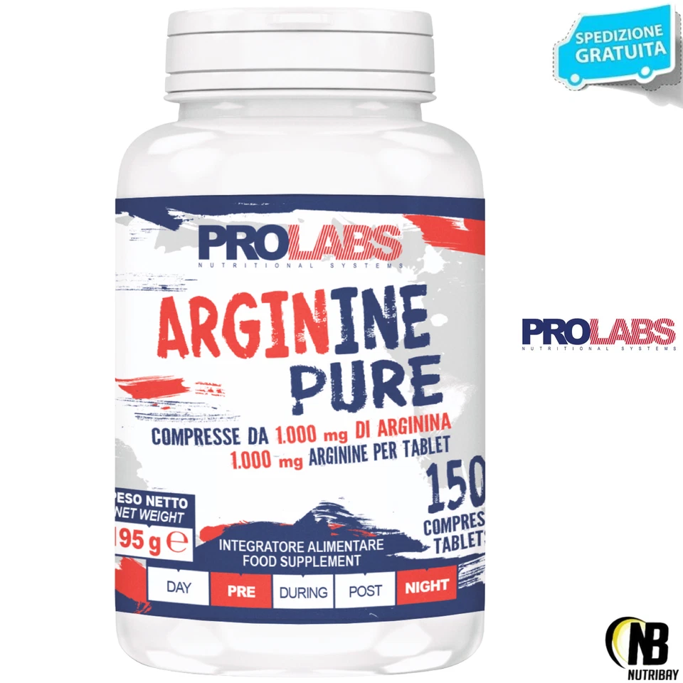 Prolabs Arginine Pure 150 Cpr Arginina Ossido Nitrico Vigore Sessuale e Erezione - Immagine 1 di 1