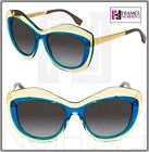Fendi Ff 0029S Transparent Blue Yellow Oversized Gradient Sunglasses 0029