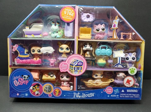 Littlest Pet Shop Pet House 9 Pets & Accessories K Mart Exclusive New Rare Find Cover