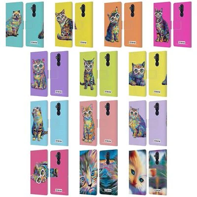 OFFICIAL P.D. MORENO CATS LEATHER BOOK WALLET CASE COVER FOR NOKIA PHONES - Image 1 of 4