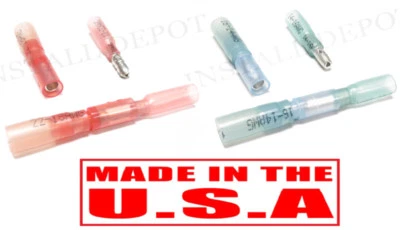 (100) 3M Heat Shrink Male & Female Bullet Connector Wire Terminals Marine - USA! - Image 1 of 4