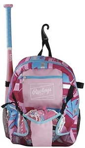 Rawlings Baseball Sports backpack bag 18" x 14" x 6" pink NWT - Picture 1 of 6
