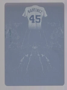 PEDRO MARTINEZ 2017 LEAF Q PATCH PERFECT PRINTING PLATE 1/1 RED SOX/METS HOF - Picture 1 of 2