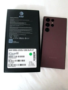 Samsung Galaxy S22 Ultra 5G SM-S908U 128 GB Borgogna - NUOVO - Foto 1 di 12