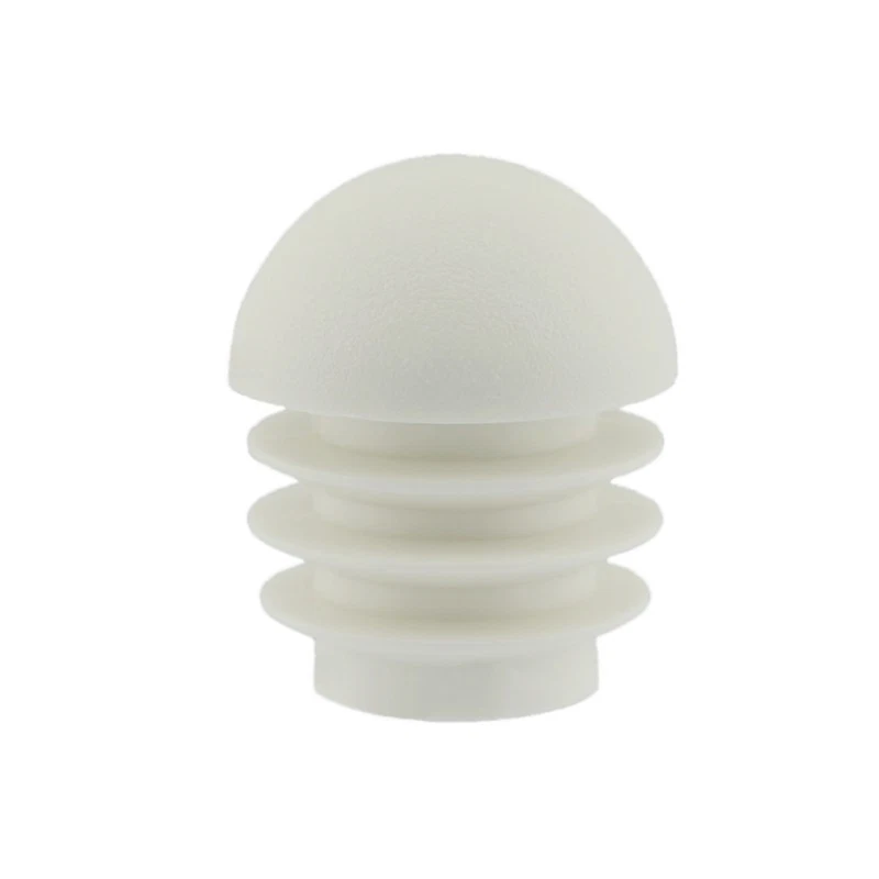 4 x Fussstopfen Ø 22mm cremeweiß Kugel Rohrstopfen Fusskappen Gartenstuhl Tisch
