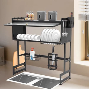 Scolapiatti Cucina Scolapiatti e Scolapiatti Acciaio al Carbonio, PC 75*30*80cm/29.53*11. - Foto 1 di 21