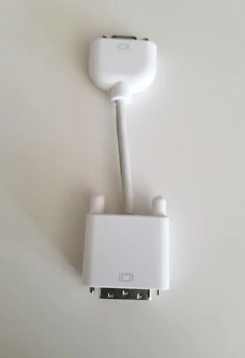 Genuine Apple Mac MacBook DVI to VGA Monitor Video Adapter Cable (DVI-I to VGA) - Image 1 of 4