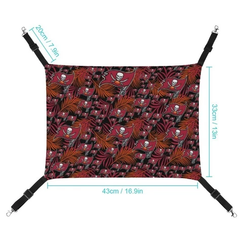 Tampa Bay Buccaneers Portable Travel Pet Hammock Cat Hanging Bed Hammock Mat Cover
