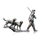Bronze Gamekeeper & Shooting Dogs Sculpture - In The Field - Ltd Ed 200 