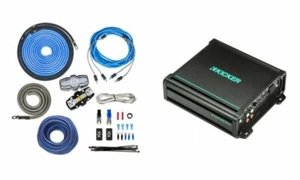 Kicker KMA800.1 600W Monoblock Marine Amplifier with Free 4 Gauge Amp Wiring Kit - Picture 1 of 11