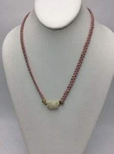 Lucky brand rock crystal leather pendant necklace B101 - Picture 1 of 4