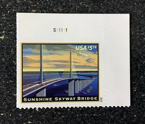 2012USA #4649 $5.15 Sunshine Skyway Bridge - Plate Number Single - Priority Mint - Picture 1 of 3