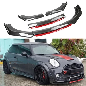 For MINI COOPER R50 R53 R55 R56 F55 F56 Front Lip Splitter Spoiler Body Carbon - Foto 1 di 12