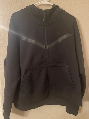 Chaqueta con Capucha Nike Tech Fleece Negra FZ Windrunner DA2044-010 2XL NUEVA CON ETIQUETAS Foto 1 de 4
