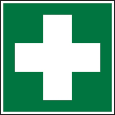 KÖNIG WERBEANLAGEN Rettungszeichen Erste Hilfe E003-ASR A1.3 DIN EN ISO7010 50x50mm Aufkleber lnl