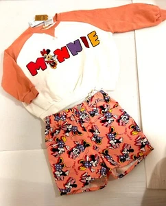 Disney Minnie Mouse Print girls clothes 2pcs Set Pink size 6,7 - Picture 1 of 8