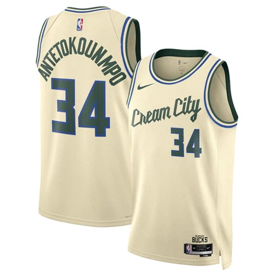 Camiseta deportiva Nike Giannis Antetokounmpo Milwaukee Bucks Swingman edición 2025/26 City Foto 1 de 4