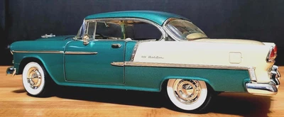 1/18, ( DS 24 ) 1955 Chevy Bel Air Hard Top: Ertl American Muscle - Image 1 of 4