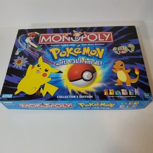 Gebrauchtes Hasbro Pokemon Sammleredition Monopoly Brettspiel 100% vollständig! - Bild 1 von 13