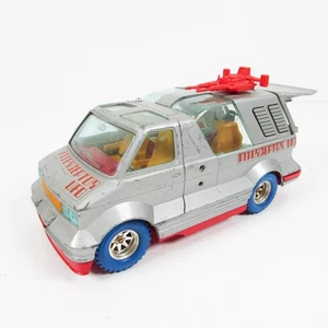 Vintage Burago UFO Interceptor Van 1:24 RARE Diecast Silver Play Worn - Picture 1 of 8