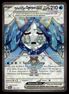 WELLSPRING MASK OGERPON EX 194/167 ULTRA RARE TWILIGHT MASQUERADE POKEMON - Image 1 of 4