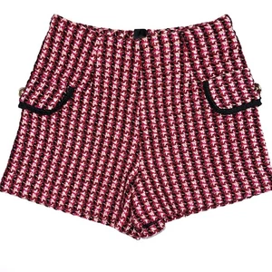 Abel & Lula Girls Red & Pink Tweed Faux Pocket Preppy Shorts Size 8 - Picture 1 of 14
