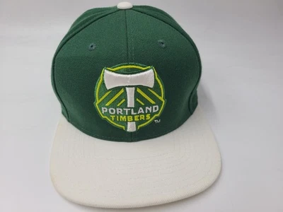 Portland Timbers Adidas Trefoil Snapback Hat Cap Wool Blend Men MLS Green White - Image 1 of 4