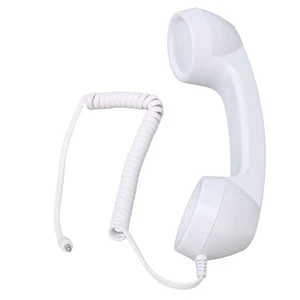 Retro 3.5mm Telephone Handset, Cell Phone Handset , Microphone Handset for Mo... - Zdjęcie 1 z 9
