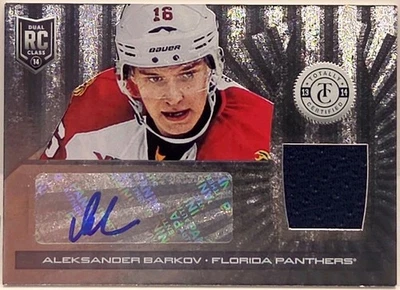 2013 14 Totally Certified Jersey Auto Rookie #234 Aleksander Barkov Panthers - Image 1 of 2