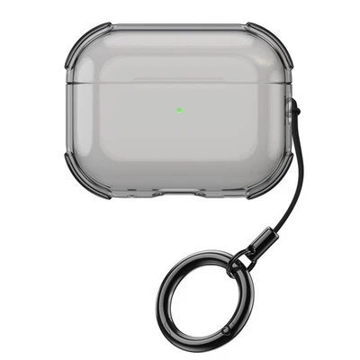 Funda delgada de plástico transparente para negocios simple para AirPods Pro 3rd 2025 Gen 4 3 2 Foto 1 de 4
